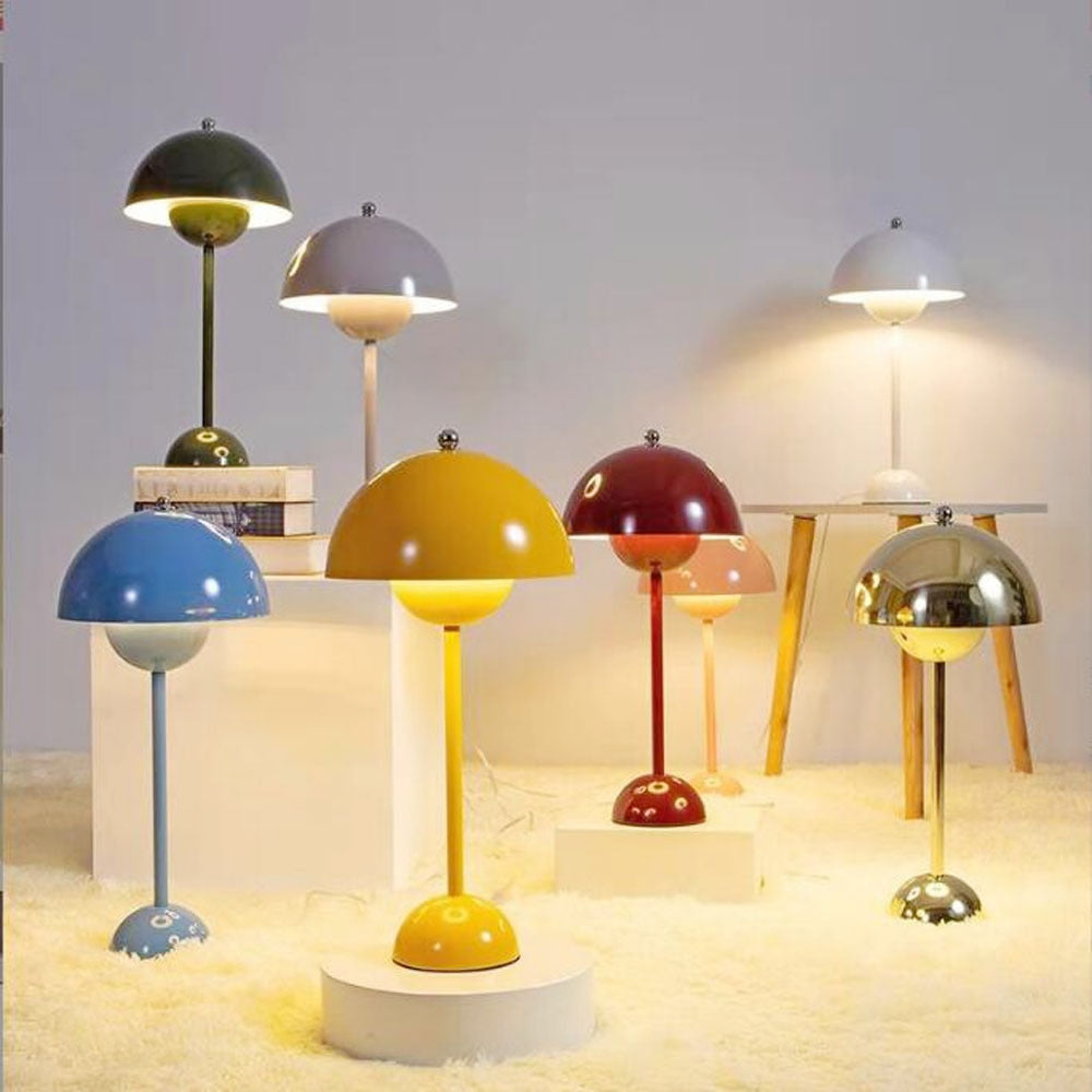 Lampe de chevet sans fil à LED design pot de fleurs