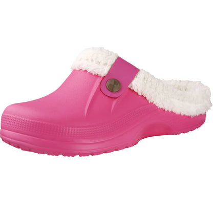 Pantofole unisex in pelliccia calda antiscivolo