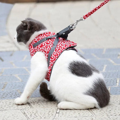 Harnais réglable en nylon pour chat