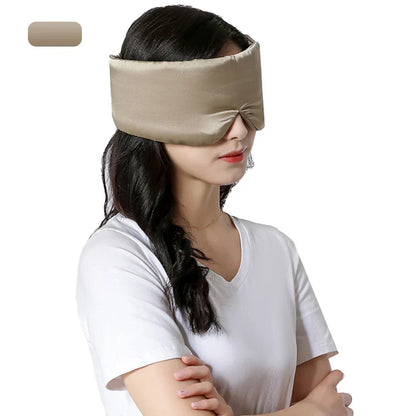 Maschera da notte morbida in seta lavanda