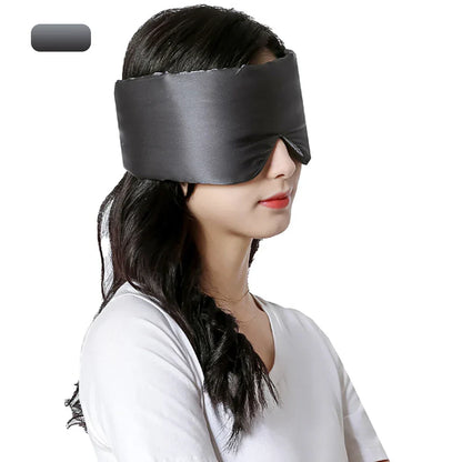 Maschera da notte morbida in seta lavanda