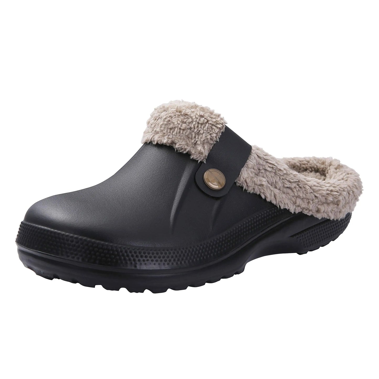 Pantofole unisex in pelliccia calda antiscivolo