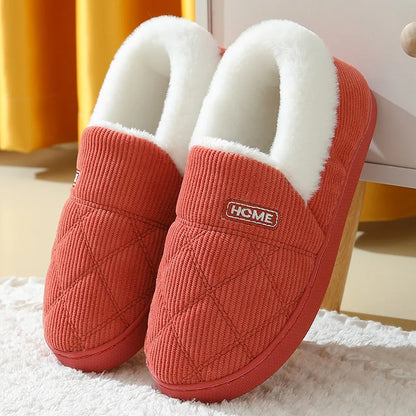 Pantofole confortevoli in peluche per uomo e donna
