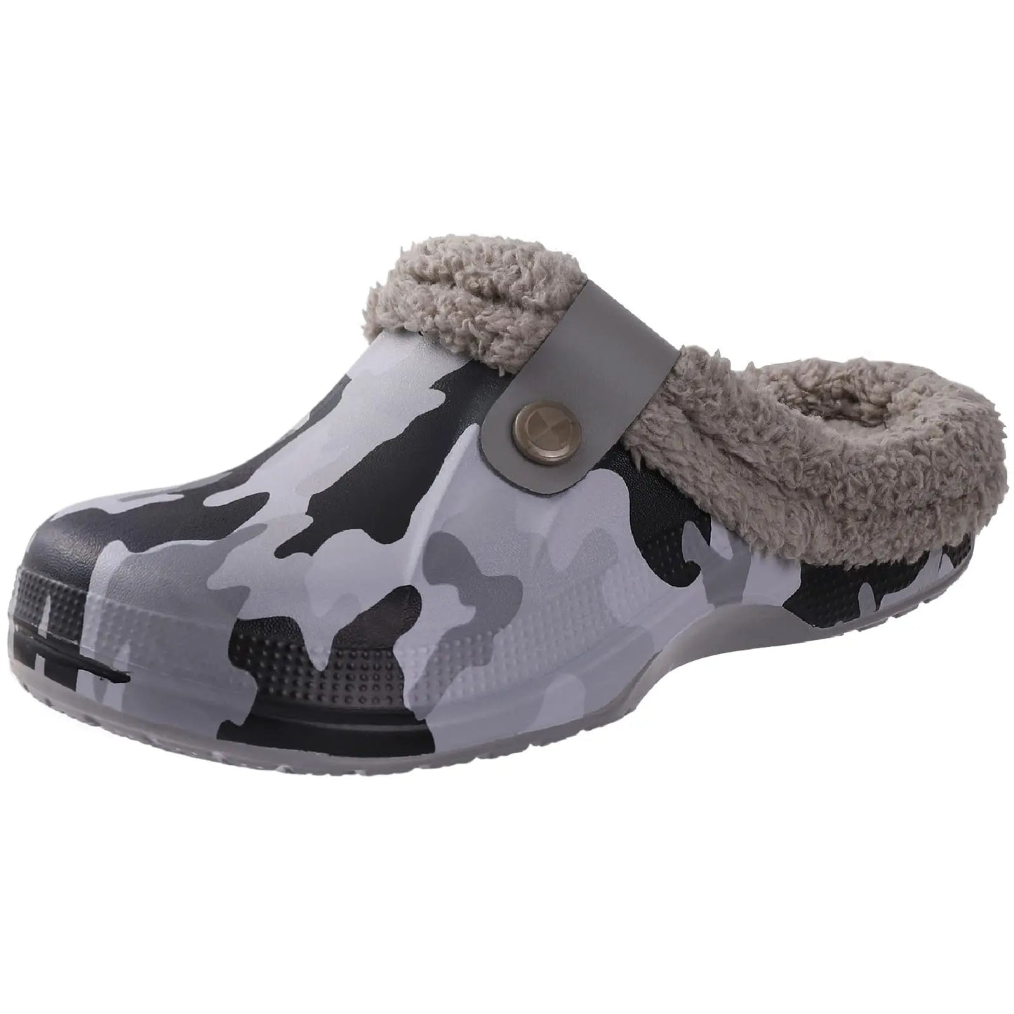 Pantofole unisex in pelliccia calda antiscivolo