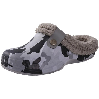 Pantofole unisex in pelliccia calda antiscivolo