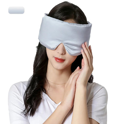 Maschera da notte morbida in seta lavanda