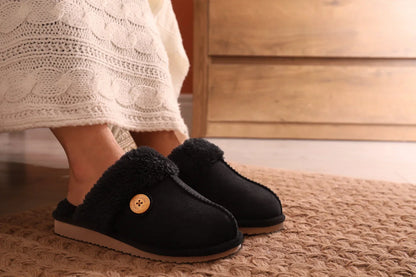 Pantoufles d’hiver confortables en mousse à mémoire de forme