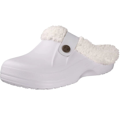 Pantofole unisex in pelliccia calda antiscivolo