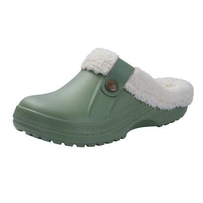 Pantofole unisex in pelliccia calda antiscivolo