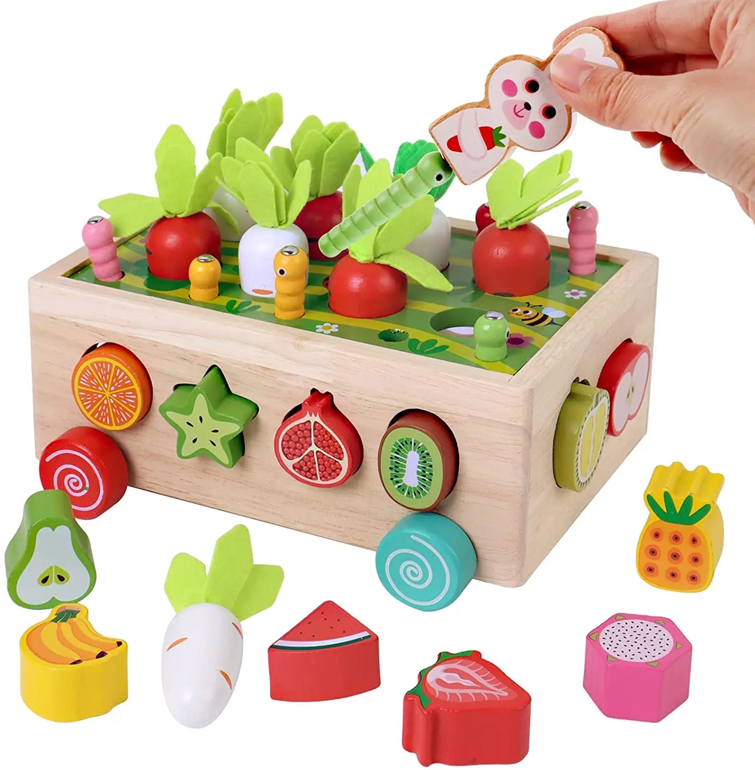 Jouet Éducatif Bois Pour Bébé Apprentissage - Santeova