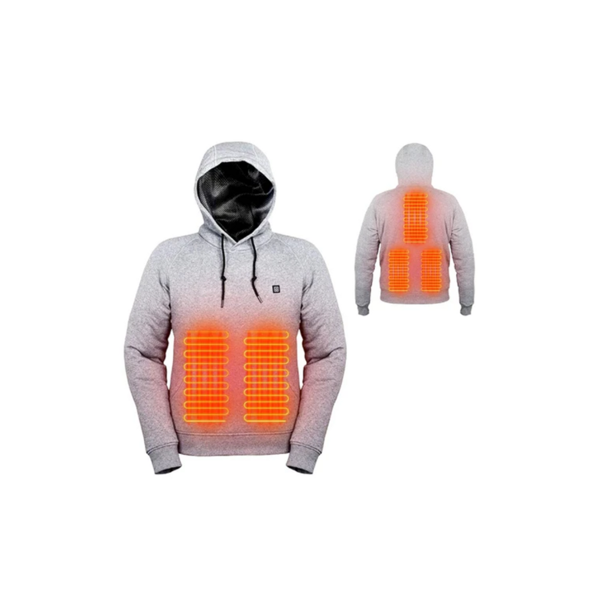 Sweat-shirt à capuche chauffant électrique rechargeable