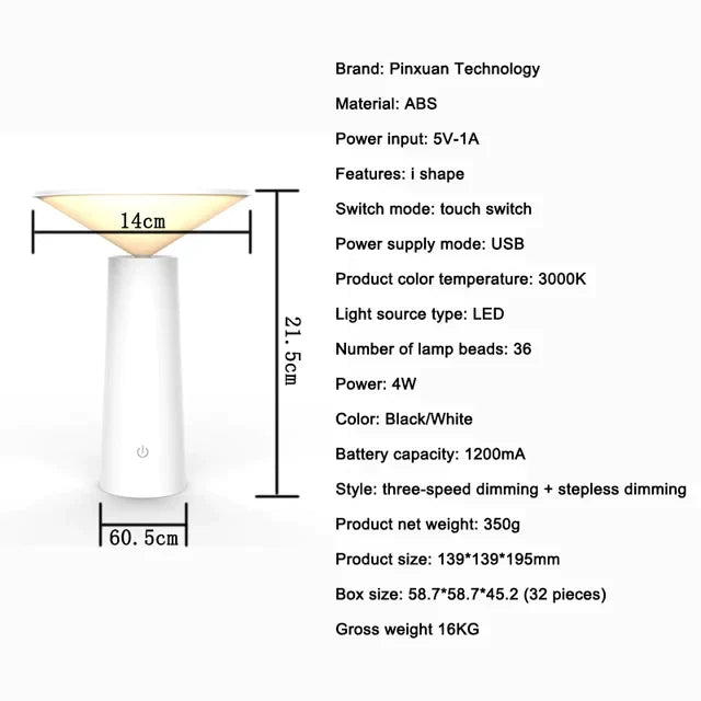 Lampada da Tavolo LED Portatile