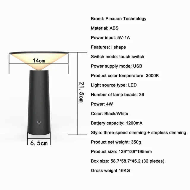 Lampada da Tavolo LED Portatile