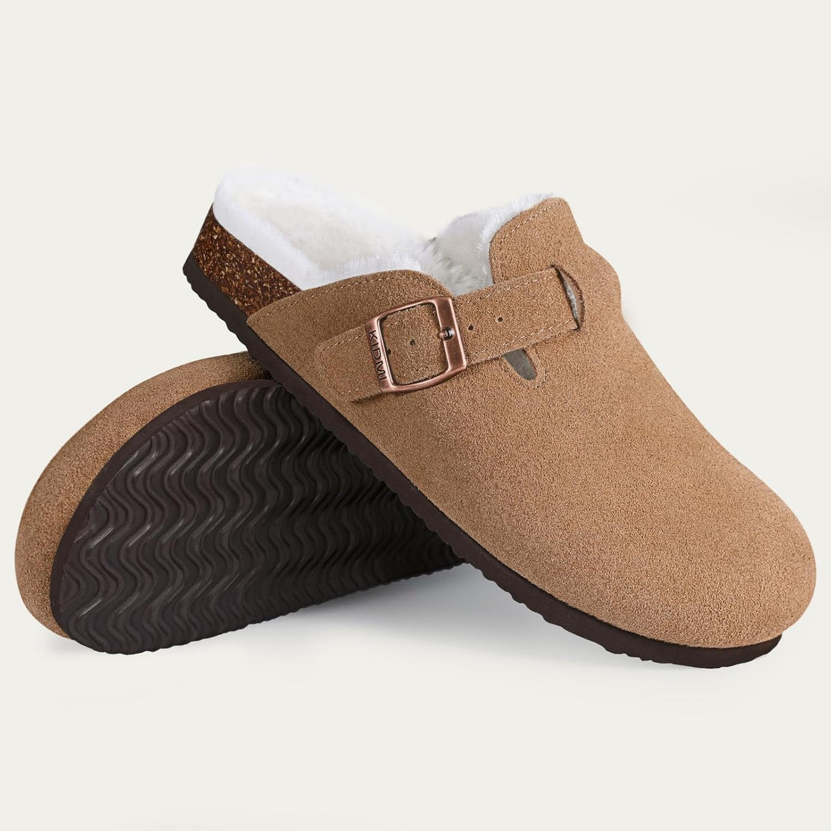 Sabots fourrés confortables en textile doux