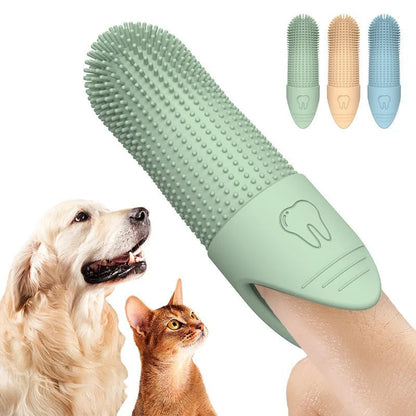 Brosse doigt rotative 360° pour chien