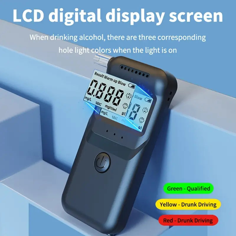 AlcoZen™ – Etilometro elettronico portatile con display LCD preciso