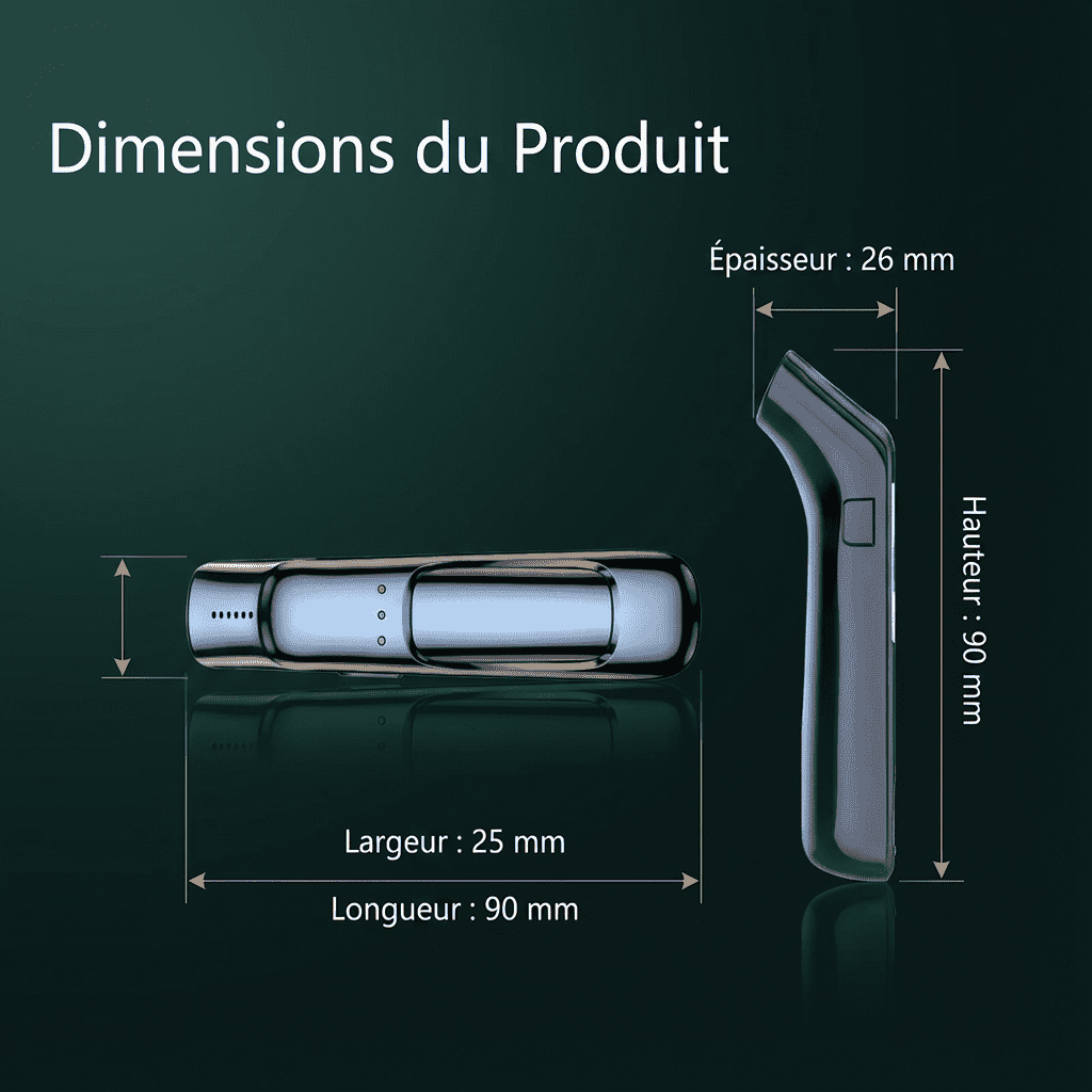 Alcotex™ – Etilometro elettronico portatile a lettura rapida con schermo LCD