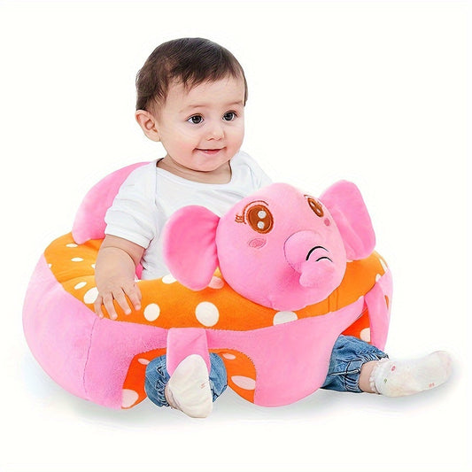 Fauteuil Enfant Peluche Éléphant - Siège Confortable et Ludique - Santeova
