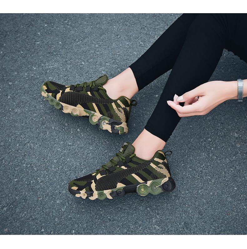 Chaussures orthopédiques respirantes motif camouflage