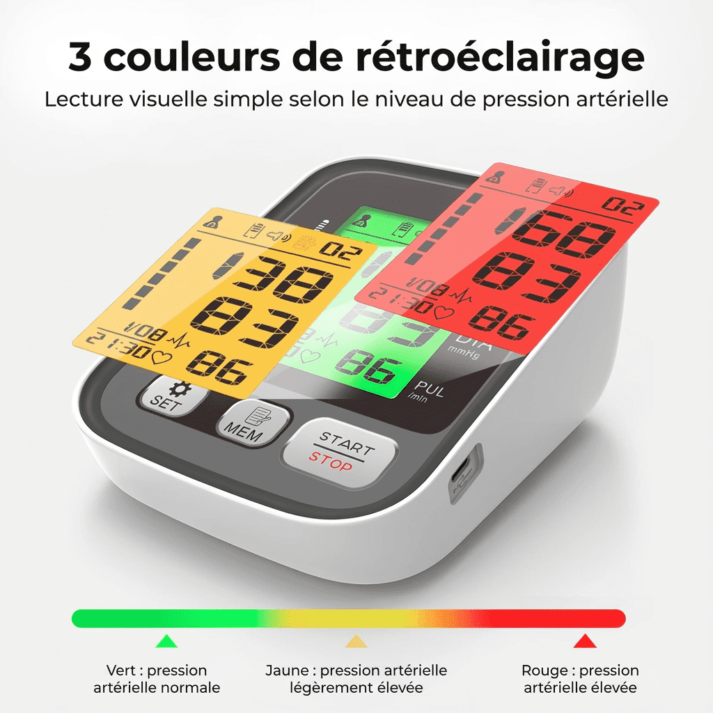 Tensiomètre électronique bras précis et facile d’utilisation