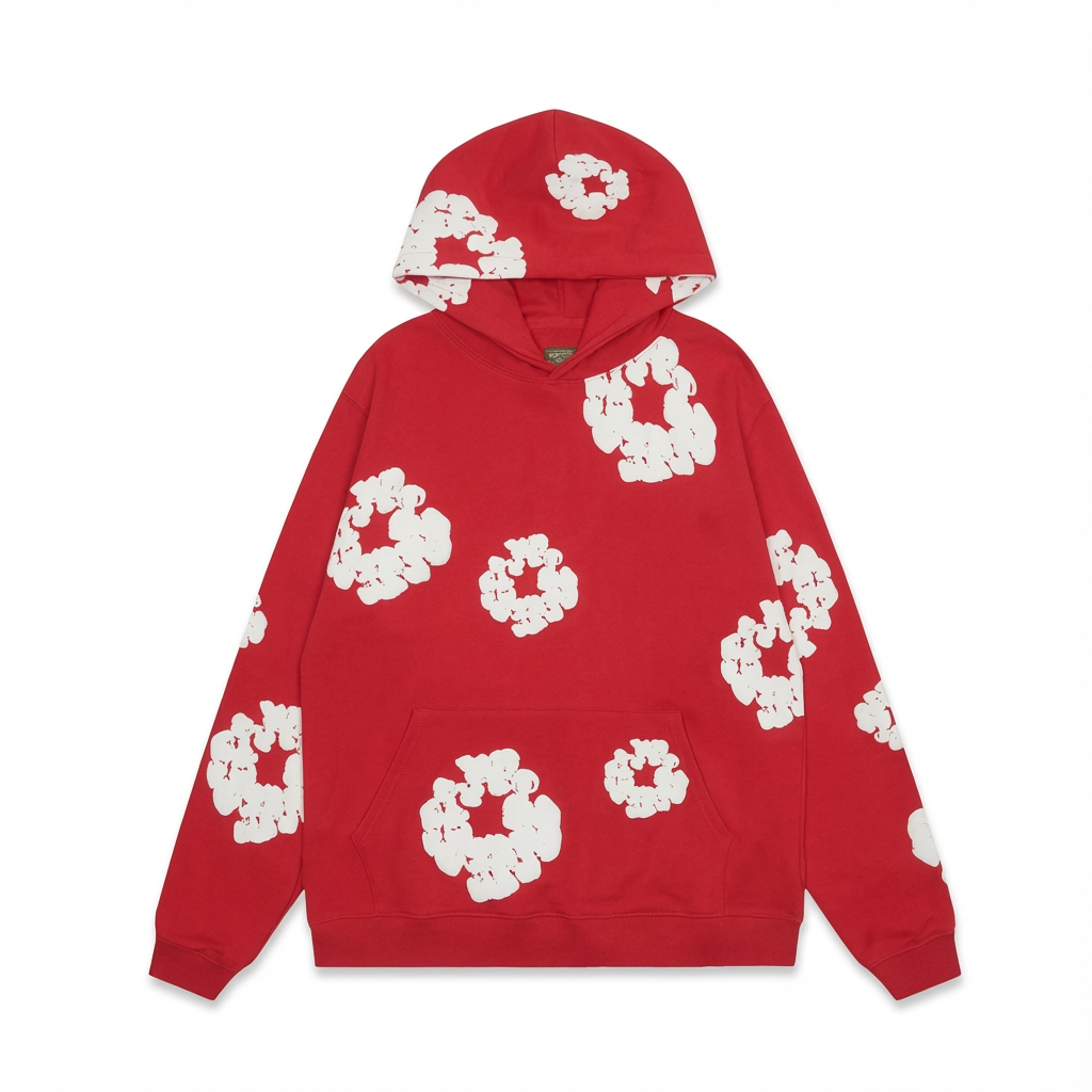Sweat-shirt confortable à motif floral moderne