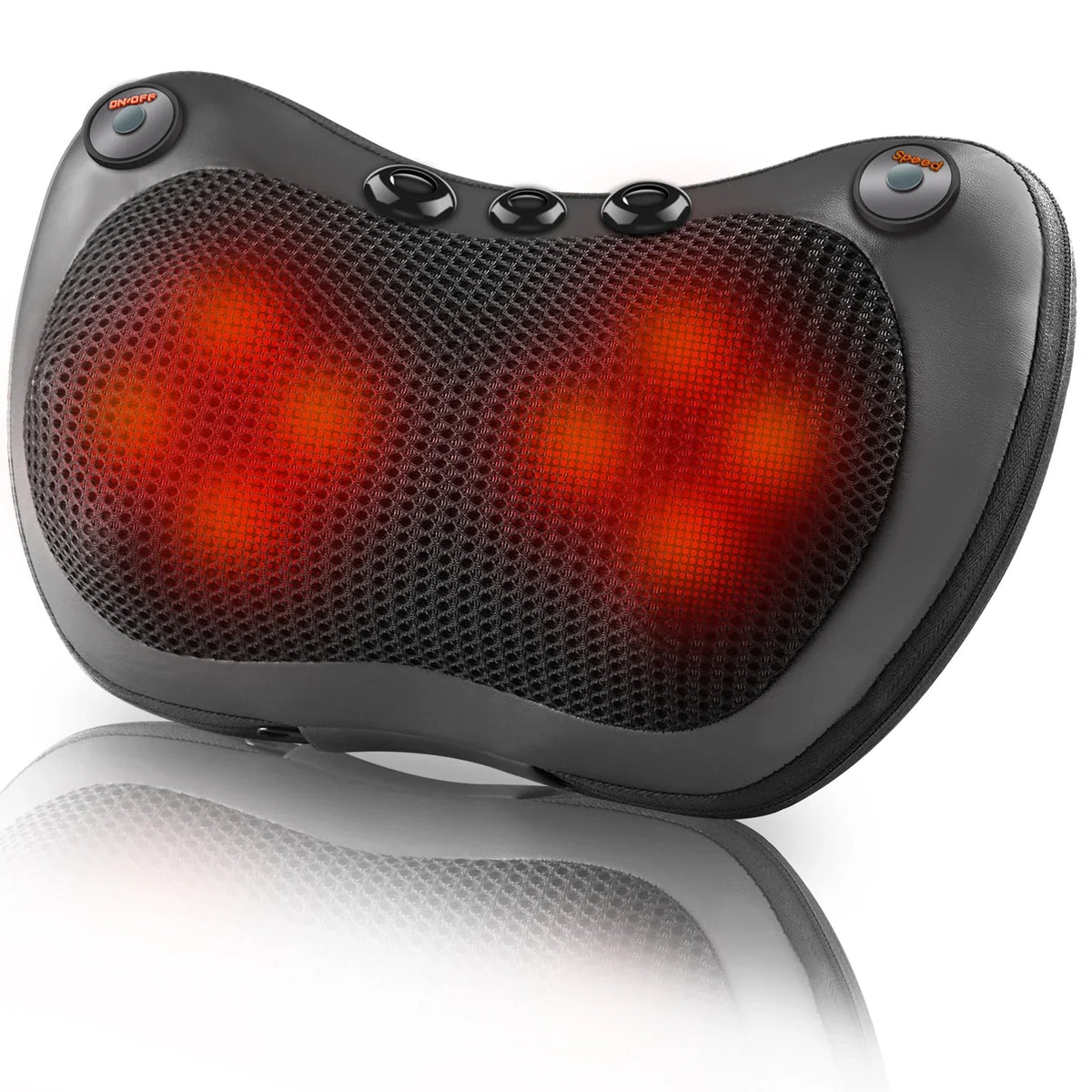 Oreiller électrique de massage relaxant à chaleur intégrée
