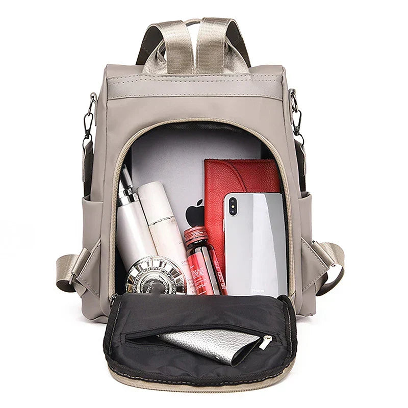 Sac à dos antivol élégant à compartiments sécurisés