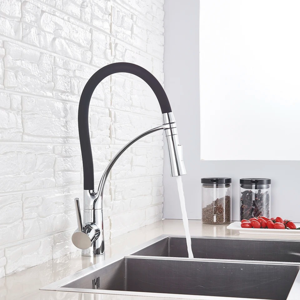 Miscelatore cucina elegante con doccetta e 2 funzioni