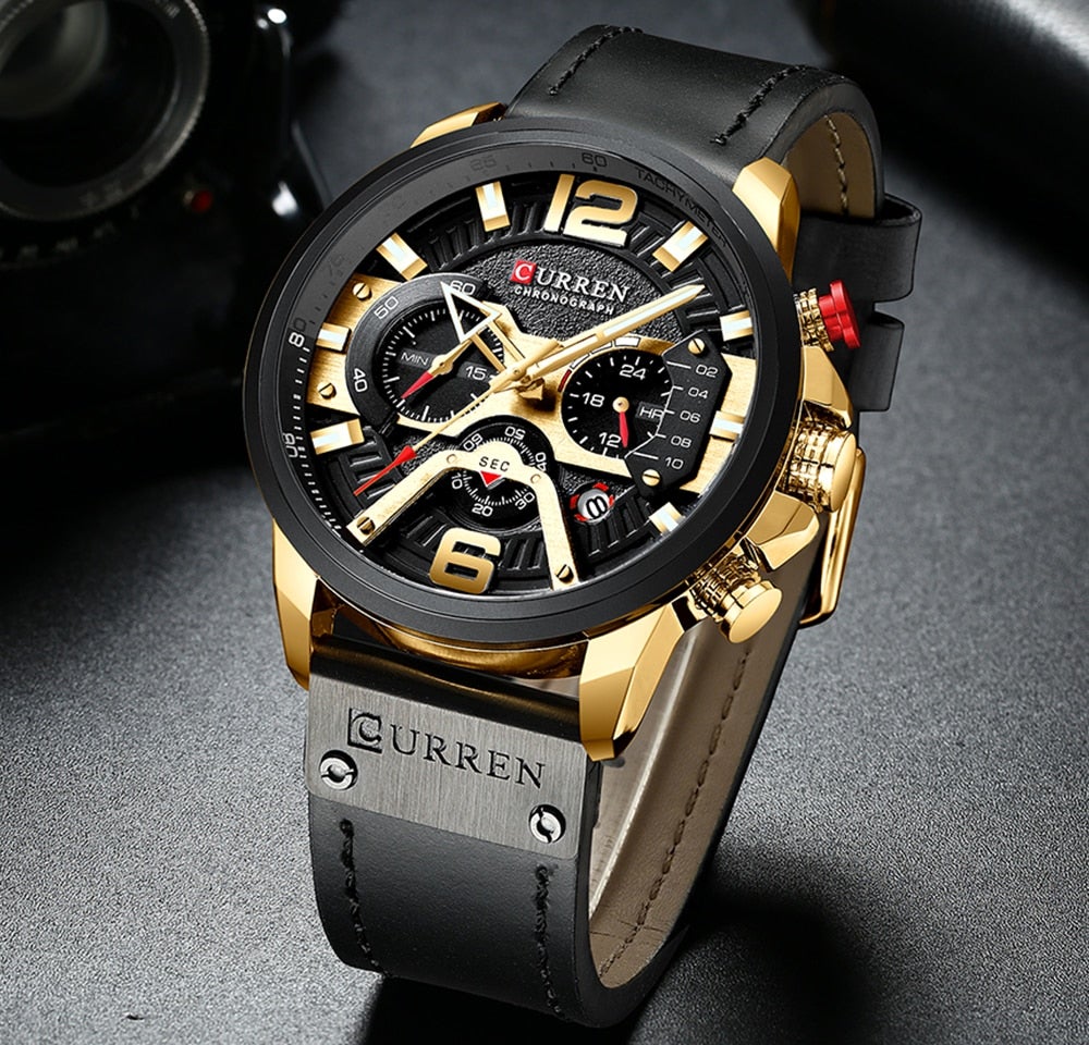 Orologio da Polso Uomo Elegante Design di Lusso