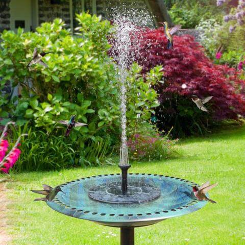 Mini fontaine d'eau solaire autonome compacte