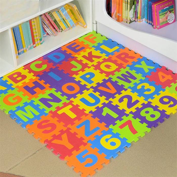 Tapis de jeu en mousse antidérapant pour bébé