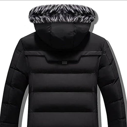 Manteau d'hiver chaud à capuche en fourrure synthétique