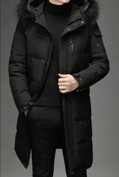 Manteau d'hiver chaud à capuche en fourrure synthétique