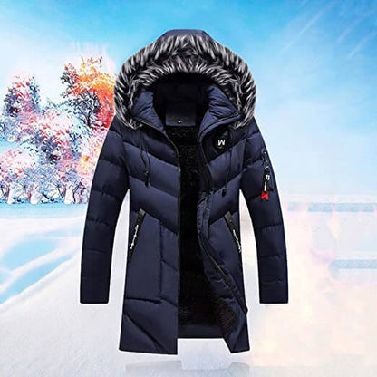 Manteau d'hiver chaud à capuche en fourrure synthétique